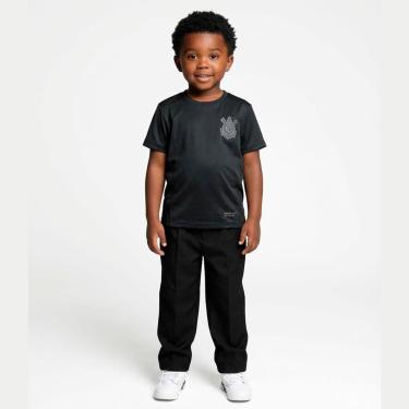 Imagem de Camiseta Corinthians Kids Essential Black Infantil-Masculino