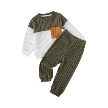 Imagem de Conjunto De Calças E Suéter De Manga Longa Para Meninos Outono Inverno