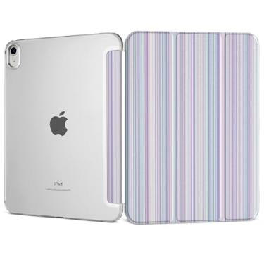 Imagem de DONGKE Capa para iPad 11ª geração 2025 (chip A16) e iPad 10ª geração 10,9 polegadas 2022, capa inteligente fina dobrável com suporte rígido PC translúcido - [despertar/hibernar automaticamente] - roxo
