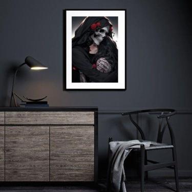 Imagem de Quadro Decorativo Exu Caveira E Pombagira - 60X48Cm