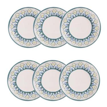 Imagem de Jogo de 6 Pratos Fundos 20,5 cm Oxford Flat Nisa