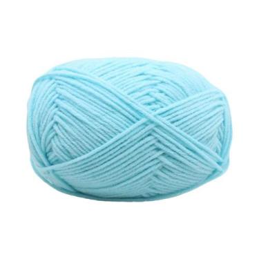 Imagem de Fio De Lã Macia De Algodão 50g Para Crochê E Tricô, Anti-Pilling, Para