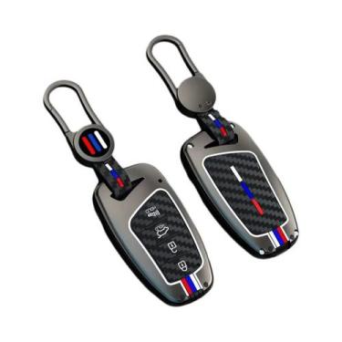 Imagem de Capa Para Chave De Carro Hyundai Santa Fe Sport Ix45 Equus Genesis G80