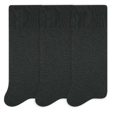 Imagem de Kit 6 Pares Meia Masculina Cano Longo Algodão Selene 8500, 39-43, Pret