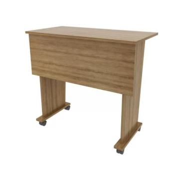 Imagem de Mesa Escritório Dobrável com Rodizio Home Office Tecnomobili MDP Amend
