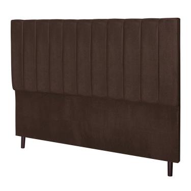 Imagem de Cabeceira Leblon Para Cama Box Queen 164 Cm Suede Marrom