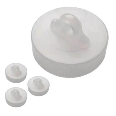 Imagem de Kit 4 Tampa Tanque Tampinha Para Pia Valvula Cuba Banheira pequena Plá