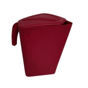 Imagem de Jarra Plástica Para Águas e Sucos Com Tampa 2 Litros - AZZU, Vinho