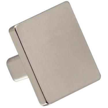Imagem de Puxador Aspen 188 Ponto Quadrado Niquel Escovado Para Móvel Armários e Gavetas