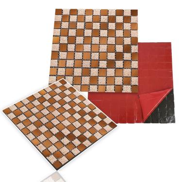 Imagem de Pastilha De Vidro Adesiva Para Parede Cozinha Lavabo Banheiro Sala Decorativa Moderna Requintado Facil Aplicacao Reforma