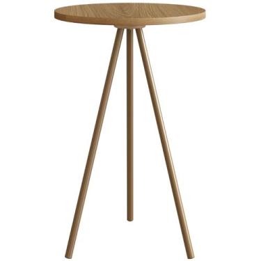 Imagem de Mesa Lateral Redonda Artesano 53,5 cm (altura) em MDP Hanover Estrutur