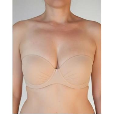 Imagem de Sutiã sem alça Reforçado Alta Sustentação Corpo Nú 900, Chocolate, 46