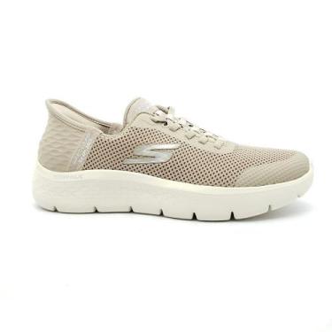 Imagem de Tênis Skechers Go Walk Flex Feminino 124836, 37, Taupe