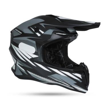 Imagem de Capacete Ims Revo Preto/Cinza Motocross Trilha Enduro