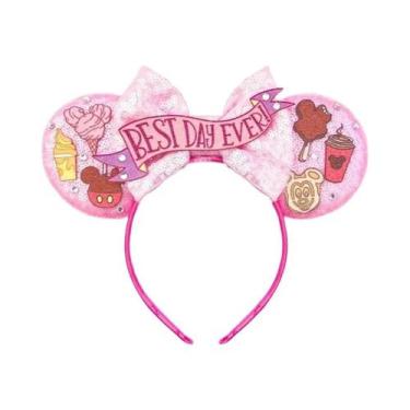 Imagem de Tiara De Orelhas Do Mickey E Da Minnie Com Laços De Lantejoulas, Acess