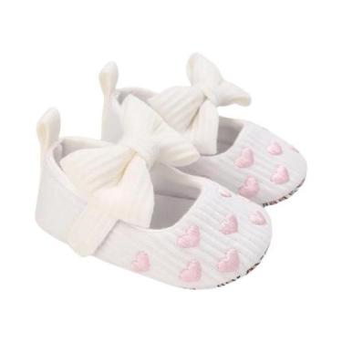Imagem de Sapatos Mary Jane Com Laço Para Bebês Meninas, Fashionáveis, Confortáv
