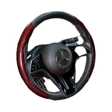 Imagem de Capa Universal Antiderrapante Para Volante De Carro Em Fibra De Carbon