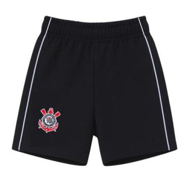 Imagem de Shorts Infantil Corinthians Oficial (1 a 14 Anos), Tam 8