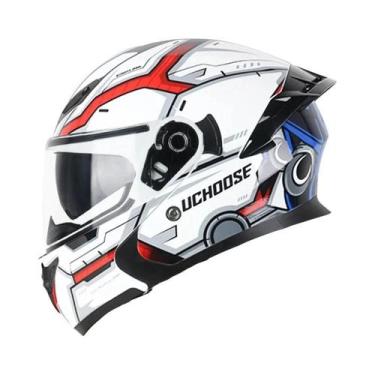 Imagem de Capacete Modular Unissex Com Lentes Duplas Para Motocicleta, Lentes Au