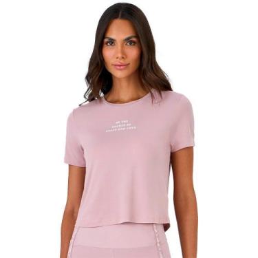 Imagem de Cropped Alto Giro Essentials Feminino, Rosa, G