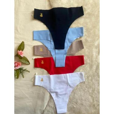 Imagem de Calcinha Simony Lingerie Fio alto invisível sem costura Microfibra, Br