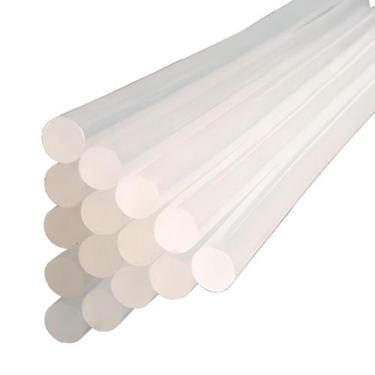 Imagem de Bastão Cola Quente Refil Transparente Fina 7mm ou Grossa 11mm Grande 3