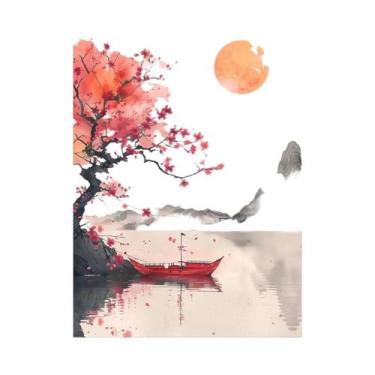 Imagem de Pôster De Arte Japonesa Samurai Geisha Bonsai Torii Gate Sakura Para D