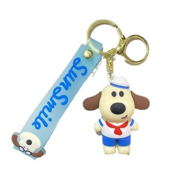 Imagem de Chaveiro Chaveiro Shuxiu Dog Cartoon Puppy Yellow Hat