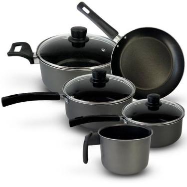 Imagem de Conjunto Jogo De Panela Antiaderente 5 Peças Alumínio - Mr. Cook, Graf