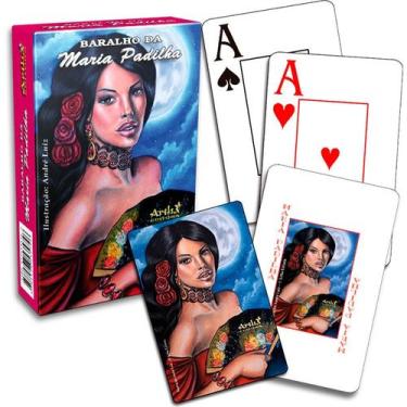 Imagem de Baralho Maria Padilha 57 Cartas Com Nipe Baralho Normal Editora Artha