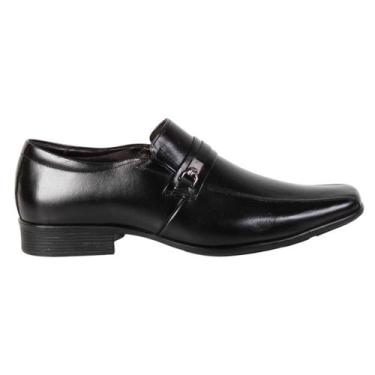 Imagem de Sapato Social em Couro Masculino Preto Air Masserata Jota Pe Ref 77505