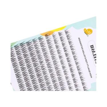 Imagem de Cílios Postiços Estilo Fada Natural Fishtail 120 Cachos Curvatura C Ta