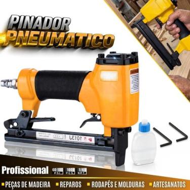 Imagem de Grampeador Pneumático Profissional Calibre 18 1/4 Tapeceiro - Genérico