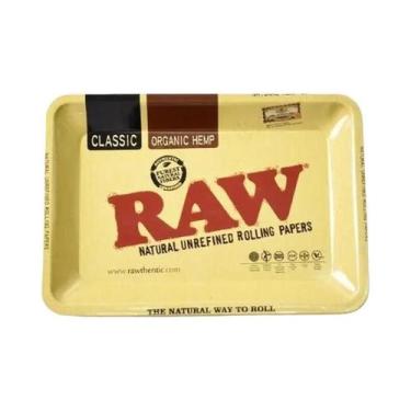 Imagem de Bandeja De Armazenamento De Metal 18x12.5cm Para Cigarros E Ervas, Est