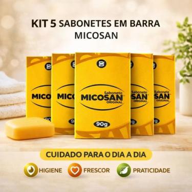 Imagem de Kit 5 Sabonetes em Barra Micosan Original 90g  Clareador