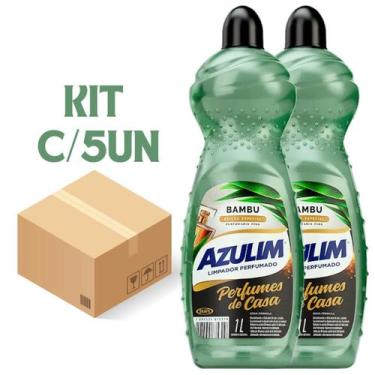 Imagem de Limpador Perfumado Azulim Bambu 1L 5 unidades