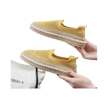 Imagem de Sapatos Casuais Femininos De Verão Em Malha Respirável, Sola Plana, Es