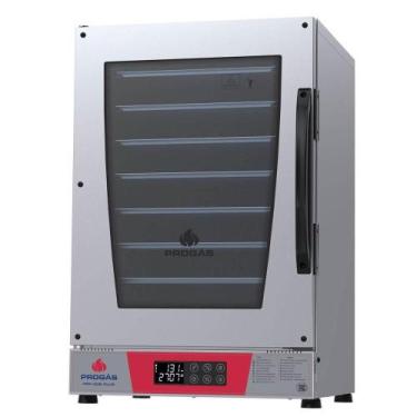 Imagem de Forno Turbo Elétrico Progás Prp-008 Plus Vermelho 8 Esteiras Com Vapor