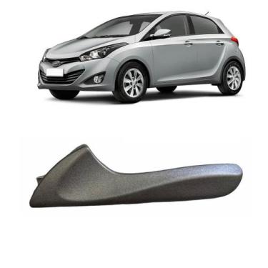 Imagem de Maçaneta Puxado Intern Cinza Porta Hb20 2012 a 2019 Esquerdo - Univers