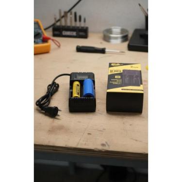 Imagem de Carregador Duplo LCD P/ Baterias 18650/26650 - Congratulations Store