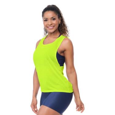 Imagem de Camiseta Regata Feminina Dry Fit UV50+ Academia Fitness Respirável Sec
