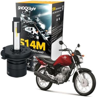 Imagem de Lâmpada Ultra Led Farol Moto Honda Cg 125 150 160 Start Fan - Shocklig