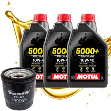 Imagem de Troca de Óleo Mt 03  Yzf R3  Mt 07  Mt 09 Motul 5000 10w40 Com Filtro 