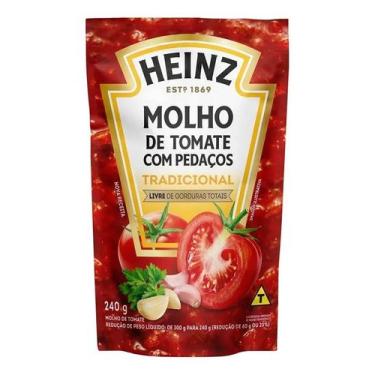Imagem de Molho De Tomate Heinz Tradicional Sachê 240g - Embalagem Com