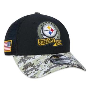 Imagem de Boné 9Forty Pittsburgh Steelers Salute To Service 2022 Trucker Aba Curva New Era Masculino-Masculino