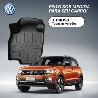 Imagem de Tapete automotivo bandeja de borracha para VW T Cross Conjunto com 3 peças Ekap