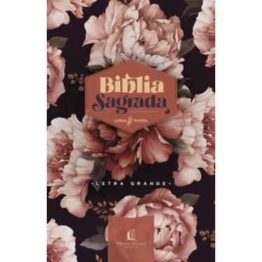 Imagem de Livro - Bíblia ACF Peônias Rosadas, Letra Grande, Capa dura, Leitura P