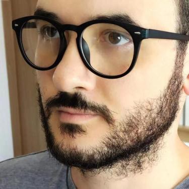 Imagem de Armação De Óculos Sem Grau Unissex Redonda Retrô - Óptico