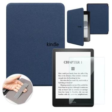 Imagem de Capa para Kindle 11ª Ger 2022/2024 6" pol. + pelicula vidro Cor:Azul M