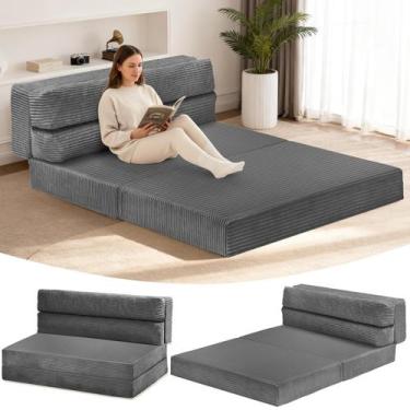Imagem de Colchão dobrável feliz home tamanho casal 5'' de espuma viscoelástica 